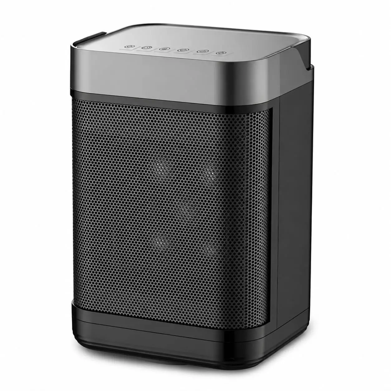 1500W PTC Ceramic Space Heater with 4 Heat Settings, Adjustable Thermostat, Remote Control, Tip-Over & Overheat Protection, Quiet Portable Electric Heater for Home, Office, Bedroom