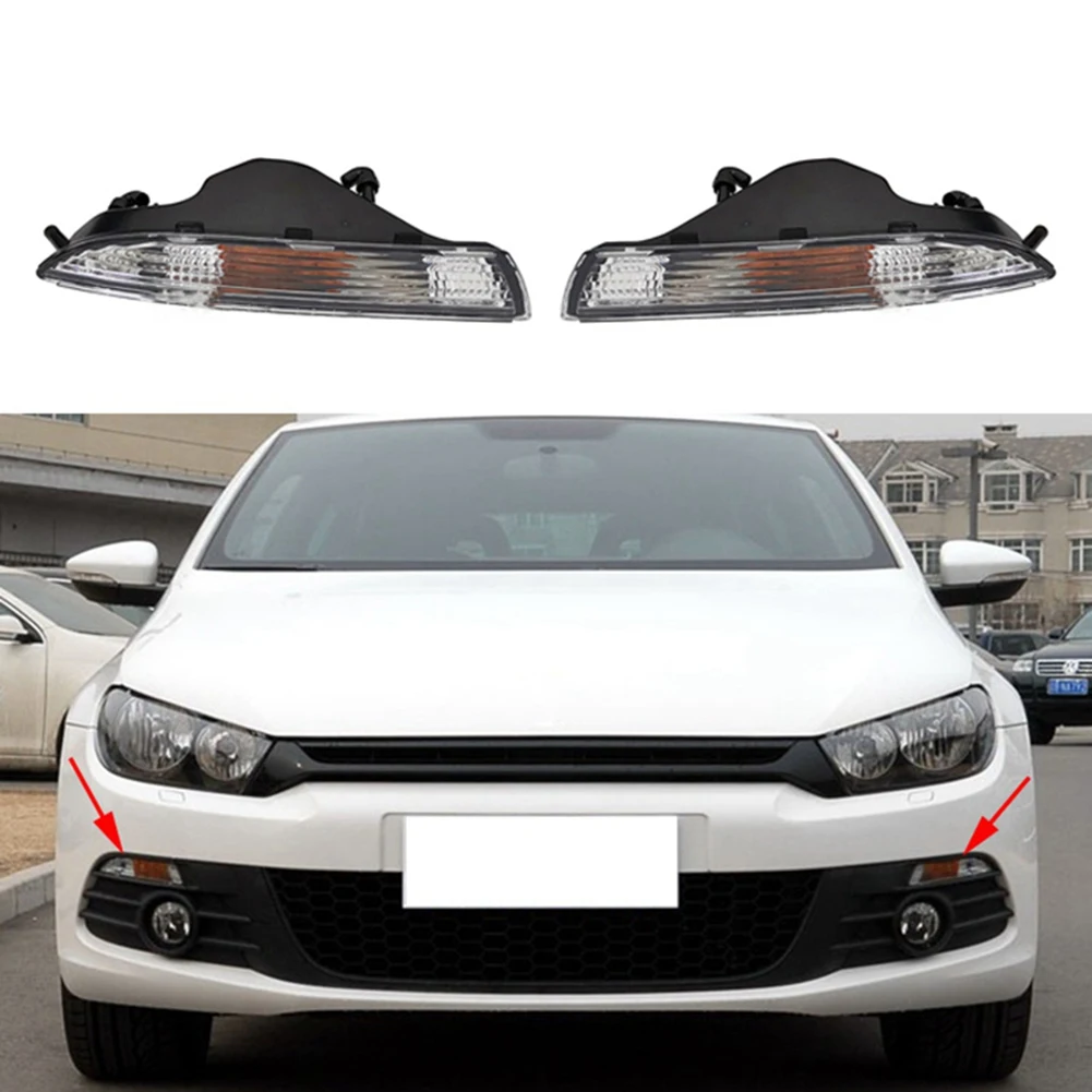 Car Front Left Bumper Corner Turn Signal Sequential Lights Indicator Lamp Without Bulbs for 2008-2014