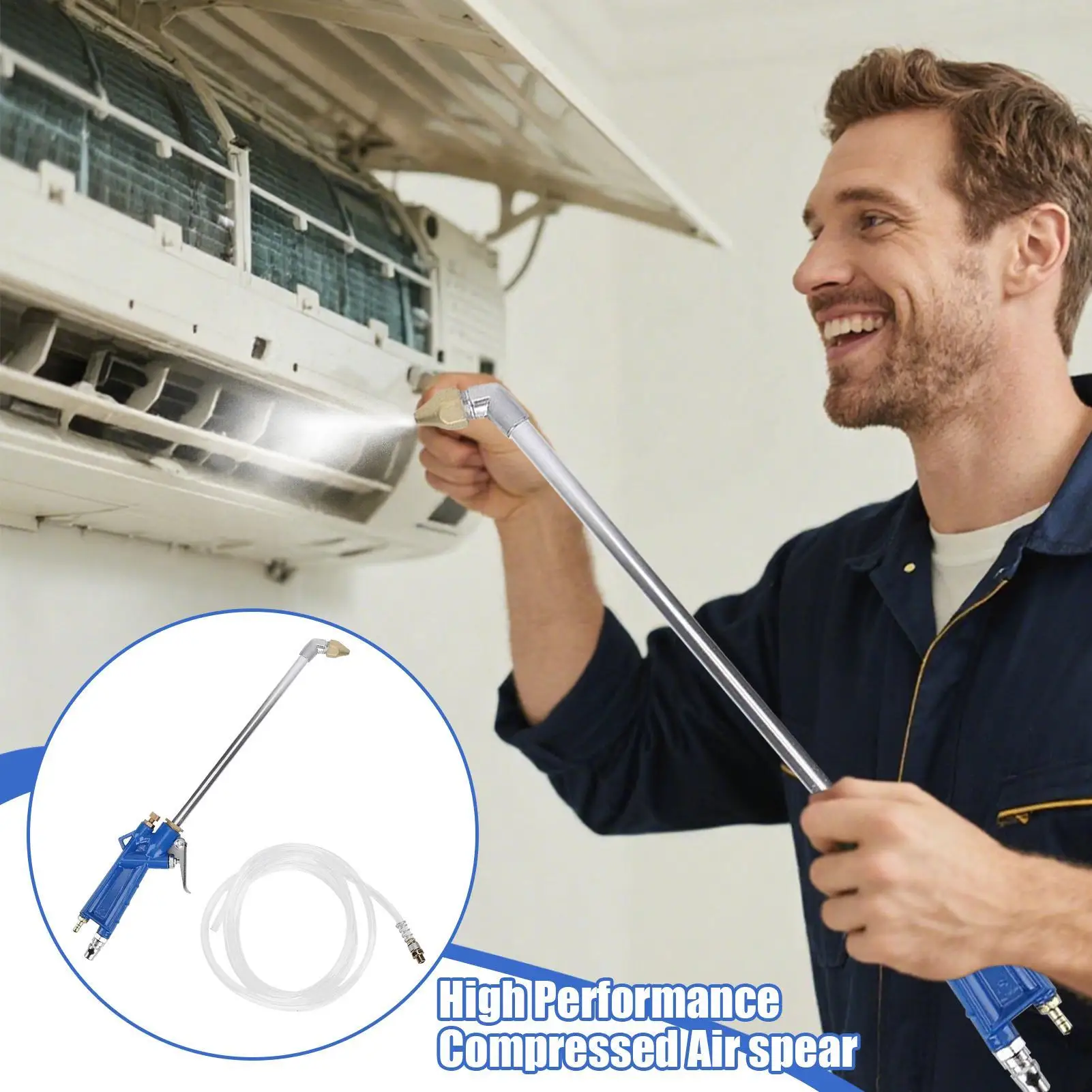 Compressed Air Sprayer High Performance Car Cleaning Dust Blower Ergonomic Extension Wand Cleaning Tool For Maintenance Interior