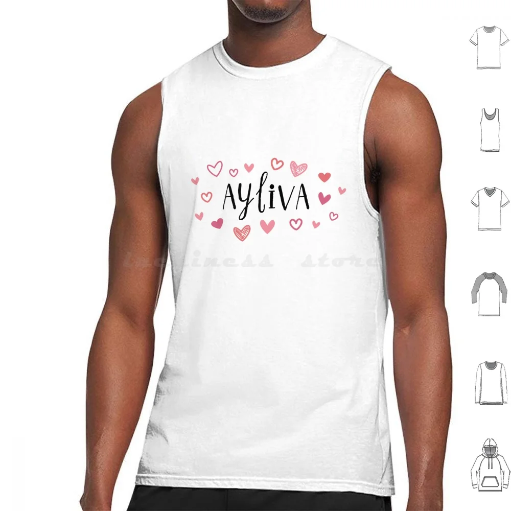 

Ayliva Sweet Hearts Tank Tops Vest Sleeveless Ayliva Music Black Heart German Music Cute Pink Sweet