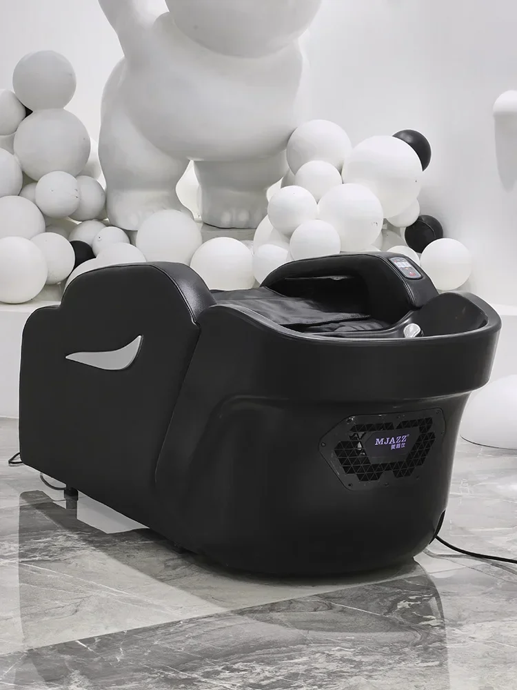 Full-automatic massage shampoo bed with head therapy fumigation and water circulation