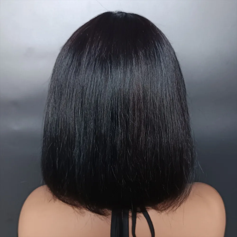 #27 #8 Mixed Color Human Hair Wig 2x6 Kim Closure Bob Wig 210% Density Deep Part Closure Wig Vietnamese Hair 12A Grade