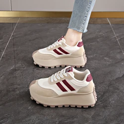 Thick Soled White Shoes for Women,Spring 2025 New Popular Sports and Leisure Shoes, Fashionable and Versatile Forrest Gump Shoes