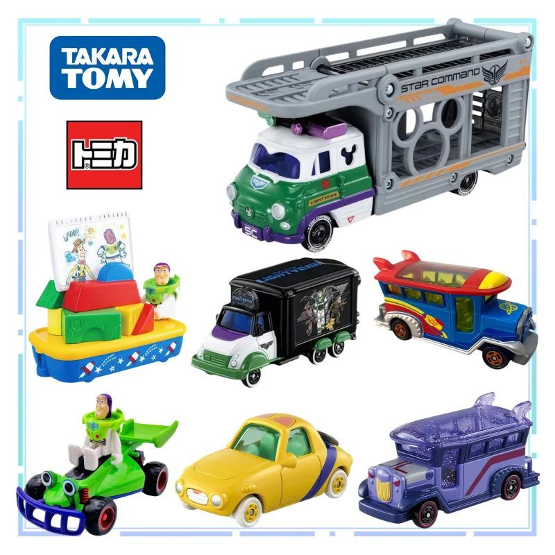 

TOMY Buzz Lightyear Carrier Vehicle Alloy Car Simulation Collection Vehicle TOMICA Ornament Model Boy/Girl Festival Gifts Toys