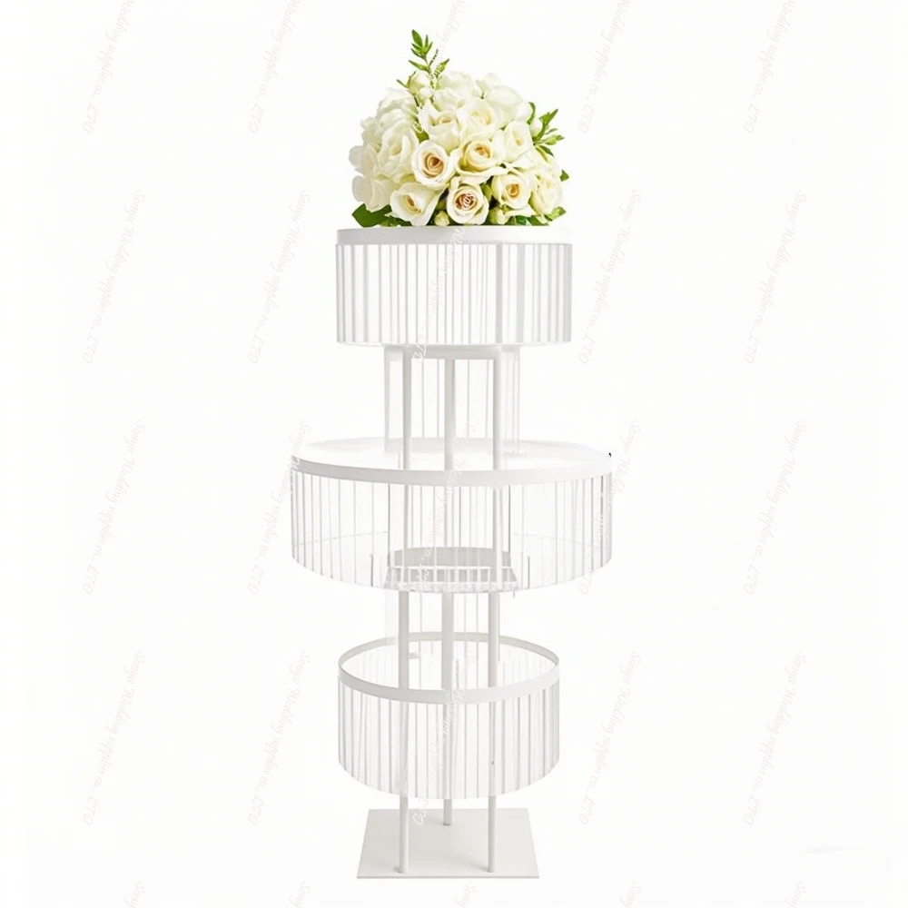 

2-6pcs)70-130cm)gold/black/sliver/White Crystal Flower Stand Chandelier Wedding Table Centerpiece for Event Party Decoration