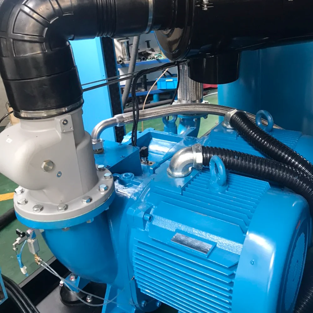 175 حصان 132 كيلو واط ضاغط هواء لولبي مزدوج المرحلة مبرد بالماء لصناعة البناء #5