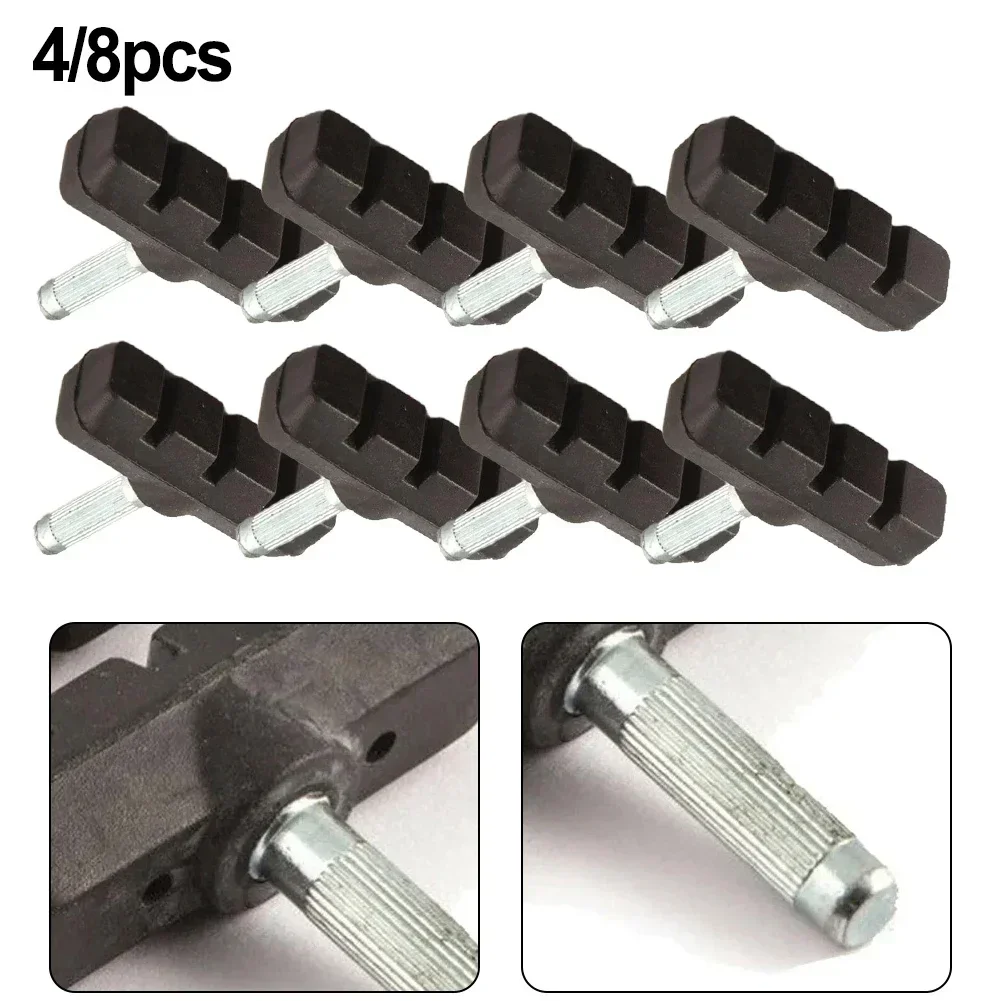 Bicycle Brake Shoes Brake Pads Block For Mountain Biking All Weather Conditions Easy To Install Perfect For Cyclists