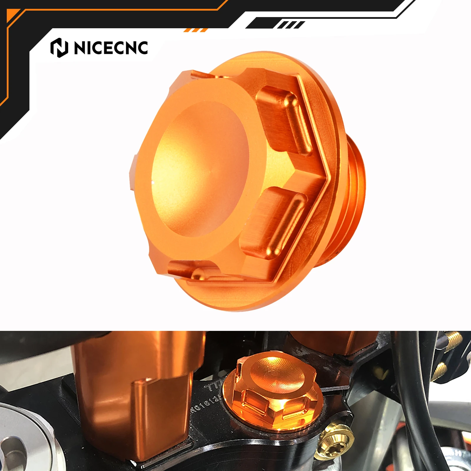 

Гайка штока рулевого управления NICECNC для KTM 690 SMR 690 SMC 690 ENDURO R 450 500 530 ADVENTURE SUPERMOTO R DUKE EXC 300 2004-2021