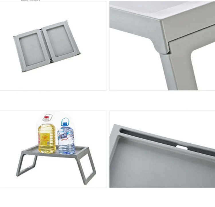 PP Simple Portable Laptop Table Breakfast Table Lightweight Folding Bed Desk Student Dormitory Lazy Study Writing Table 5 Color