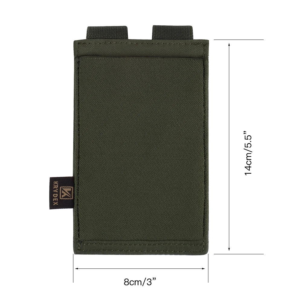 KRYDEX Fast Draw Elastic Rifle Magazine Pouch Tactical Single 5.56 High Speed Open Top MOLLE / PALS Magazine Carrier Pouch