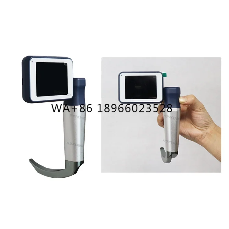 SY-P020N 3 inch LCD large adult size reusable blade ENT video laryngoscope