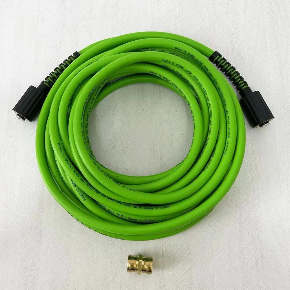 Flexible Pressure Washer Hose Power Washer Hose Replacement for Universal Pressure Washer Compatible with M22 14-15mm Fittings