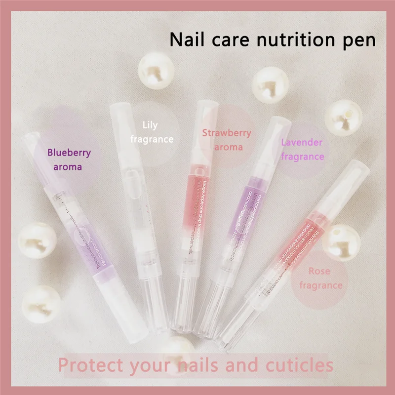 Five Smells Nail Nutrition Oil Pen Nail Treatment Cuticle Revitalizer Oil Prevent Agnail Nail Polish Nourish Skin