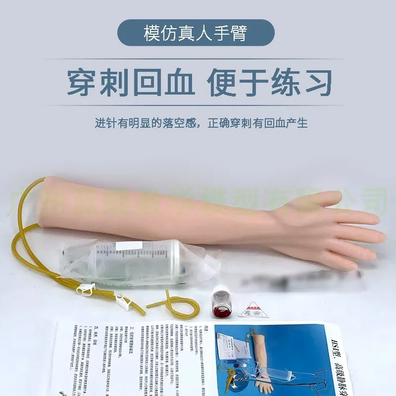 Life Size Anatomical Phlebotomy Venipuncture Practice Arm anatomyInjection practice Medical Simulator Nurse Training kit