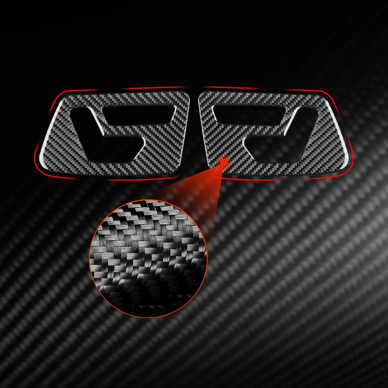 Carbon Fiber Seat Adjustment Decorative Car Accessories Cover Sticker Interior Trim For Mercedes Benz G Class W463 2013-2018