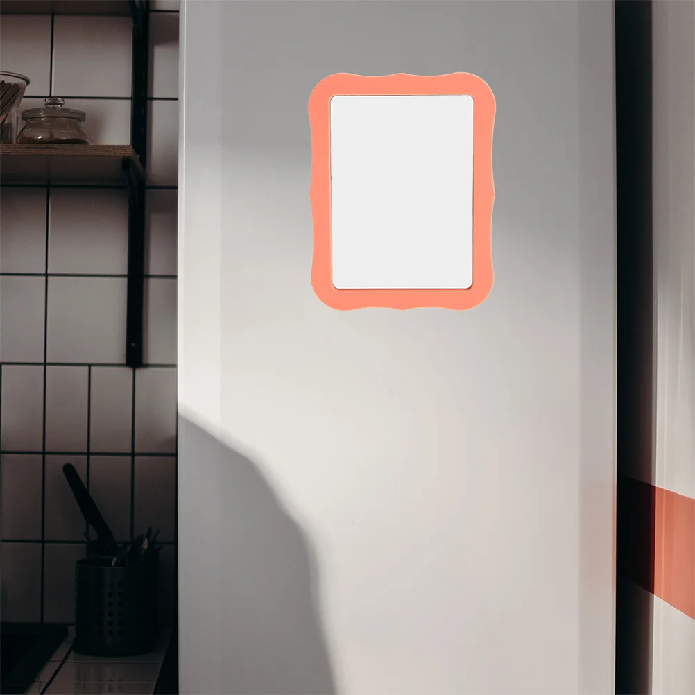 2 قطعة مرآة الخزانة المغناطيس عالية الوضوح الزجاج المغناطيسي واضح انعكاس مرآة صغيرة محمولة لمرايا الغرور الخزانة