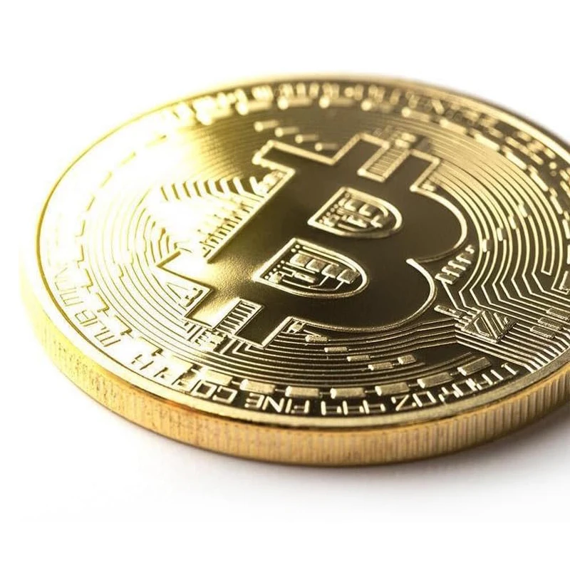 Bitcoin BTC Lucky Challenge Coin Flipping Decision Maker EDC Cool Gadgets For Adults Office Desk Fun Souvenir Gifts