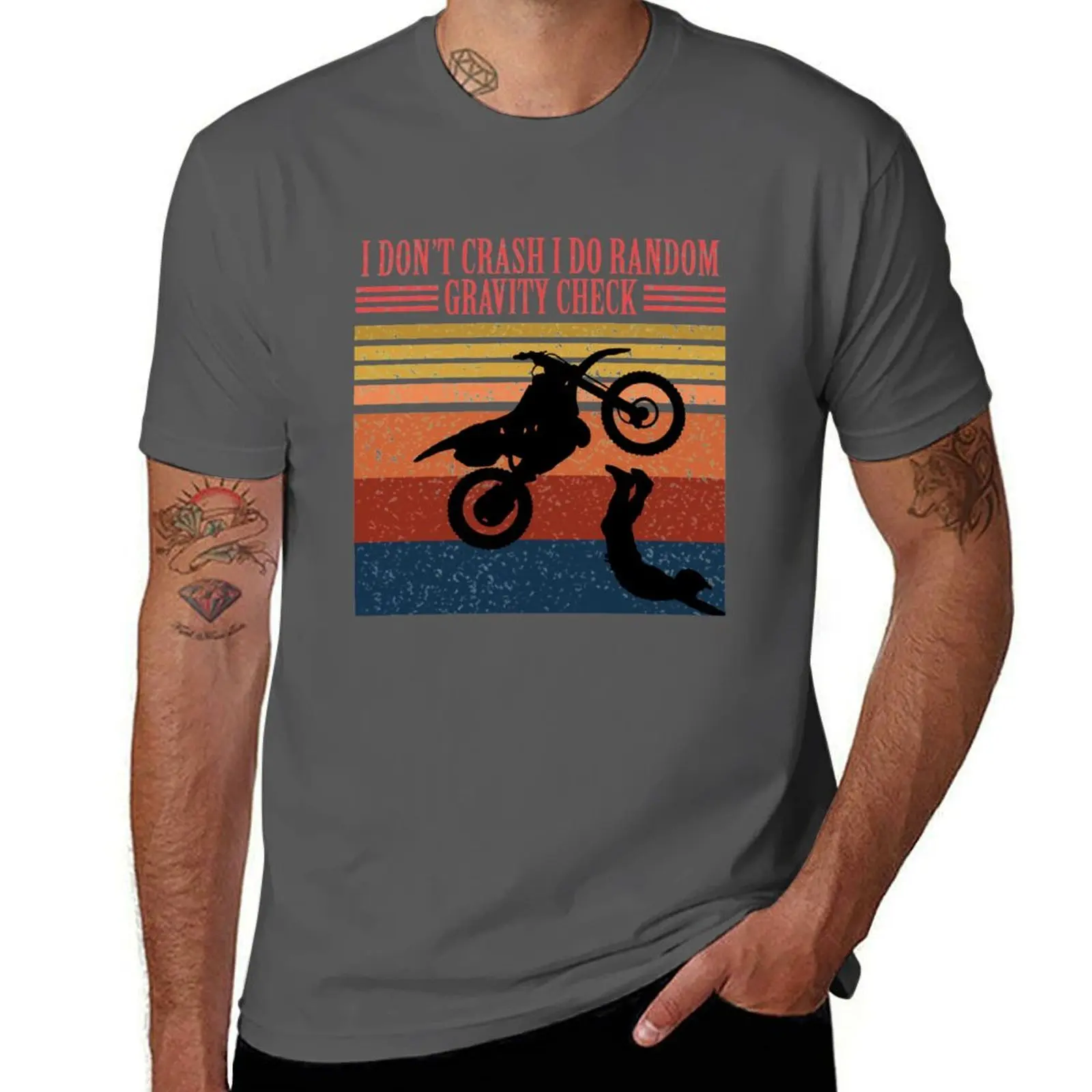 

i dont crash i do random gravity check T-Shirt fashion shirts oversize t-shirts man Funny t-shirt Men's t shirts