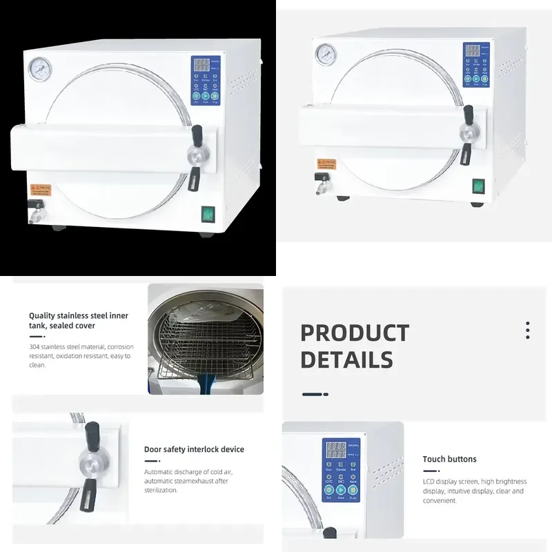 for Laboratory and Hospital Autoclaves Steam Pressure Sterilizers Electronic Dental Autoclaves