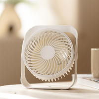 Newest Multifunctional Desktop Rechargeable Fan USB Wall Mini Fan Home 2000mAh Air Cooler Low-Noise Portable Fan