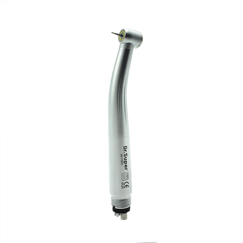 Dr Super 2/4 Holes Push Button 360 Ring Portable 5 LED Illumination 100% Shadow Free High Speed Dental Handpiece