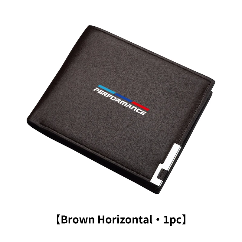 Car Logo Wallet Fashion Leather Short Card Holder Accessories For BMW Performance X1 X3 X5 F10 E87 E70 E91 E30 G30 M5 X6 X4 X7