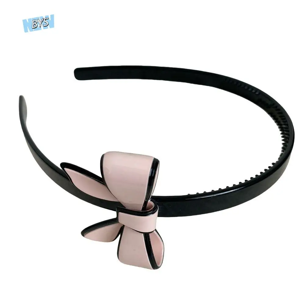 

Acetic Acid Acetate Bow Headband Hairband Thin Bowknot Hair Band Korean Style Headwear Female Hair Accessories Women Hair Hoop