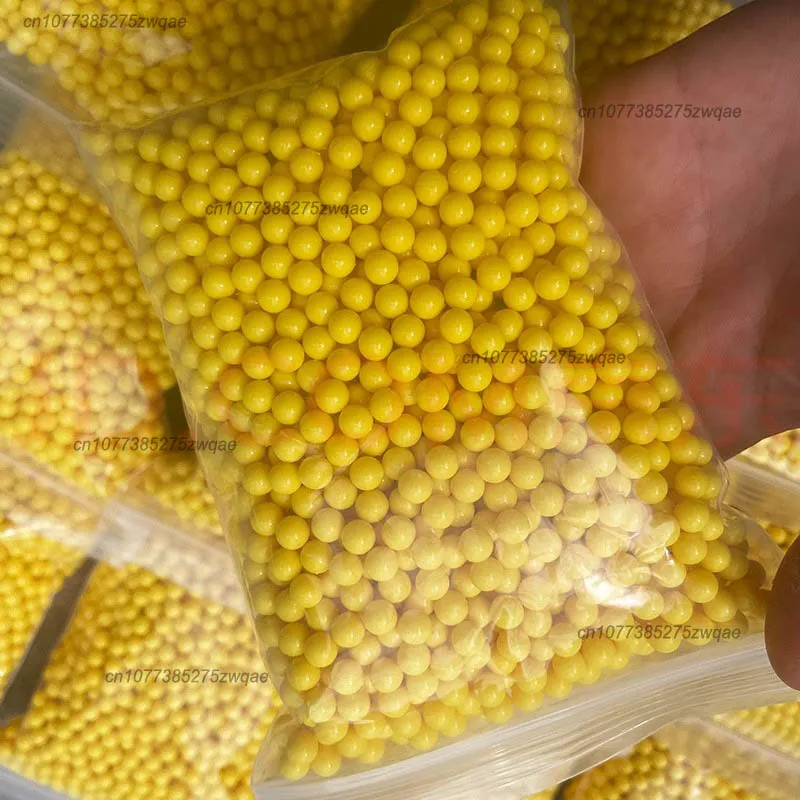 2000 Stück Kunststoffkugel Spielzeugpistole Kugel 6 mm Kinderspielzeug Kunststoffkugel Superharte Kugel Feste Kugel Gelb