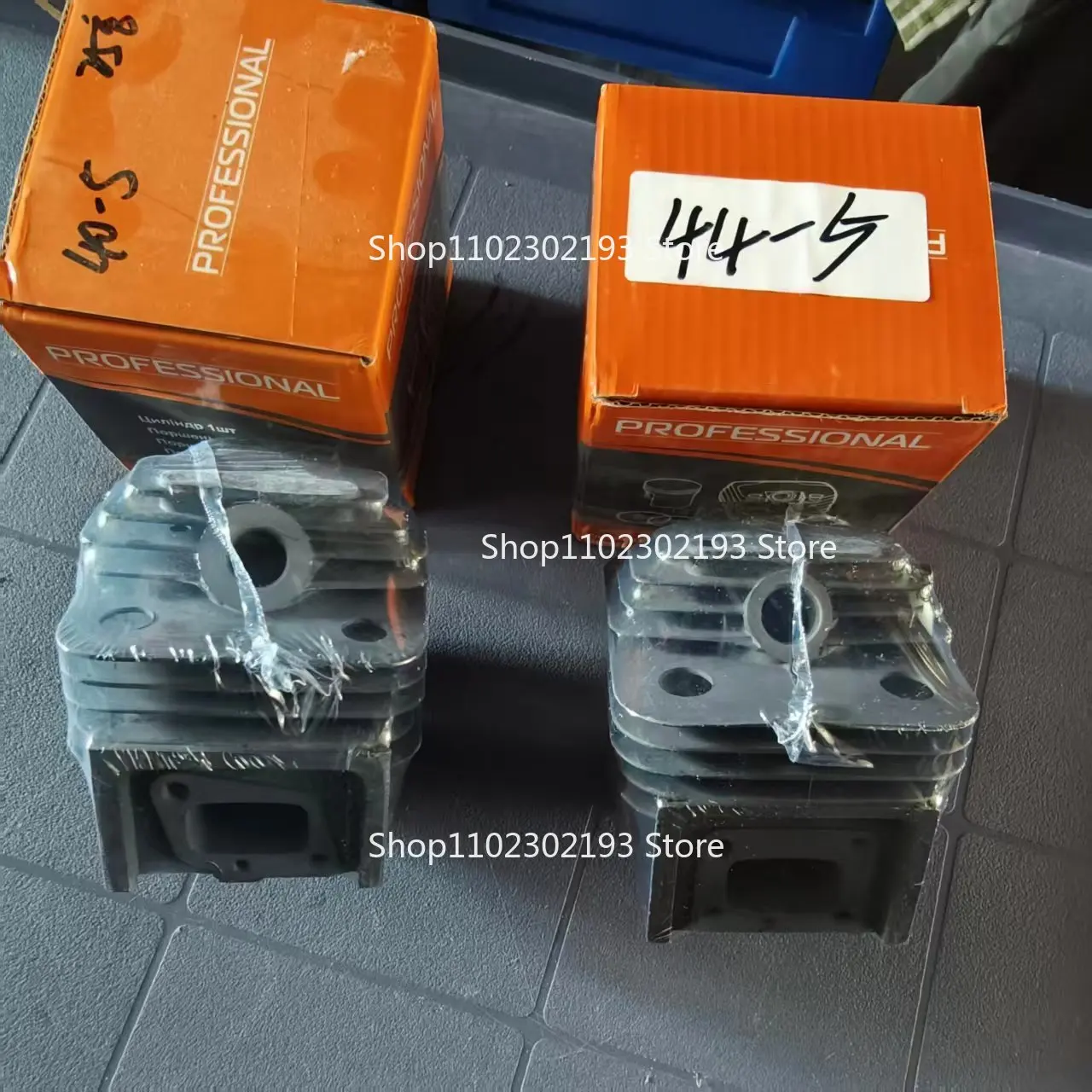 Replacement 44mm & 40mm Cylinder Piston Kit for 44-5 40-5 Brush Cutter Engine 44F-5 40F-5 43CC 52CC