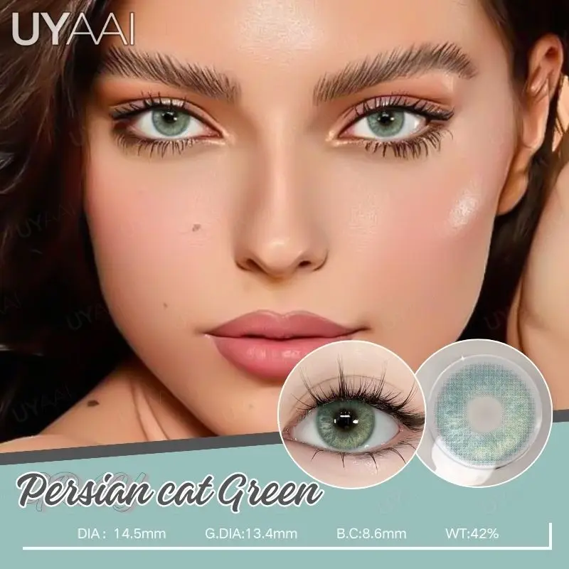 UYAAI NEUE Kontaktlinsen Beauty Blaue Augen Farblinsen Große Augen Natürliche Braune Linsen Kosmetik Graue Augenlinsen Make-up Grüne Schönheit – Detail 12