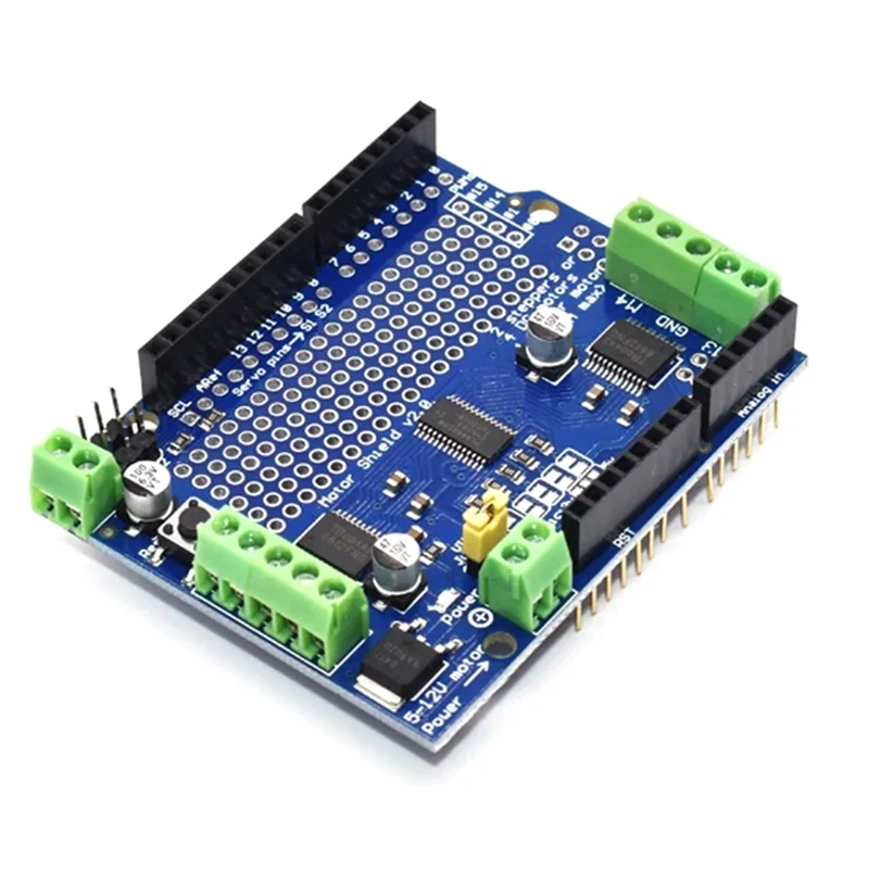 

【Элегантный дизайн】IIC I2C TB6612 Shield V2 Шаговый двигатель постоянного тока ШИМ-сервопривод двигателя/шаговый сервомодуль для Arduino