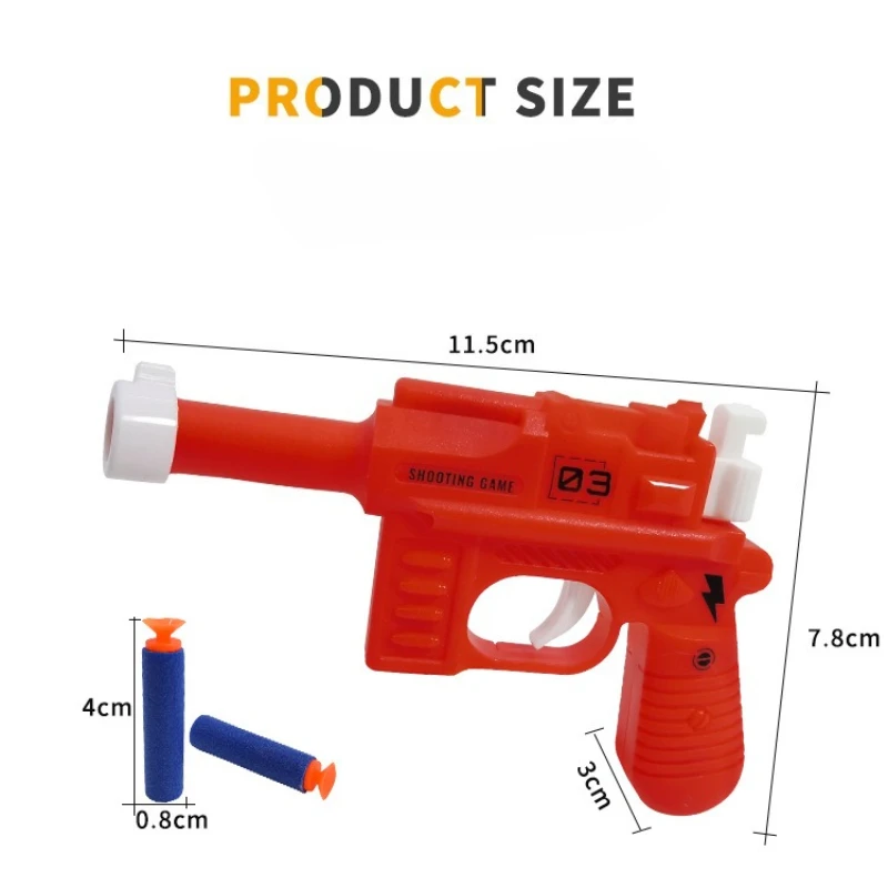 3個入り カラフルなおもちゃブラスターセット 安全なソフト弾ミニランチャー 幼児向け教育玩具 誕生日パーティーの記念品 3歳～7歳向け
