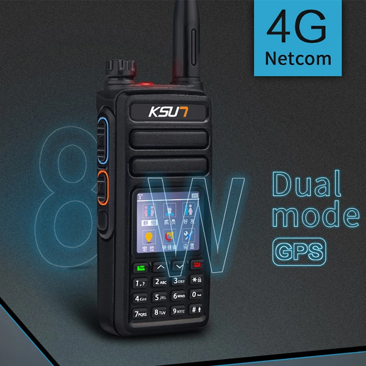 KSUN X50-XZ 4G LTE WIFI Network تناظري مزدوج الوضع طويل المدى أجهزة اتصال لاسلكية 5000 ميل غير محدود المدى GPS اتجاهين الراديو