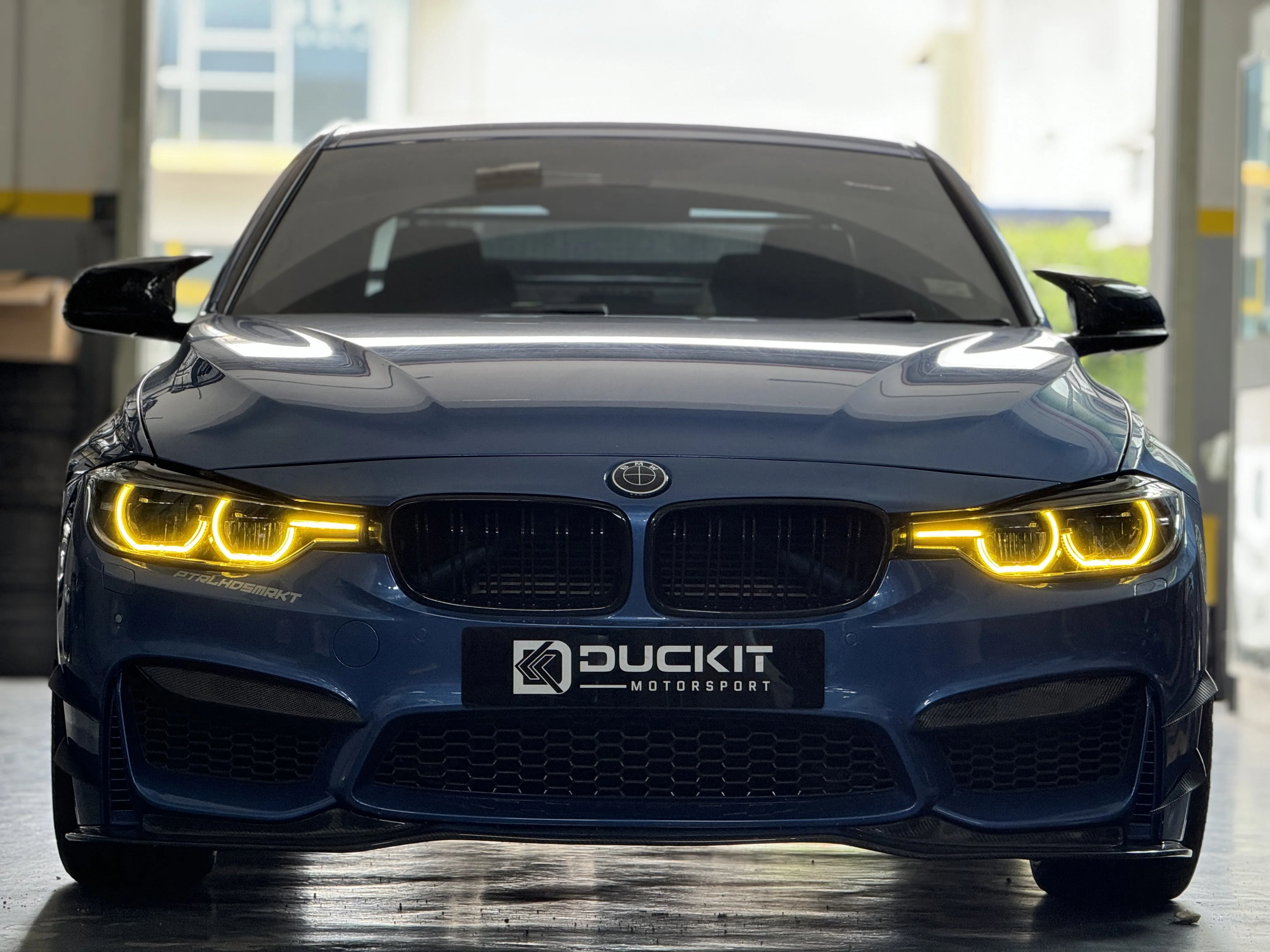 For BMW F30 F35 LCI 3 Series CSL Style Yellow DRL LED Board with RGB Multi-color Amber Red Daytime Running Light Module