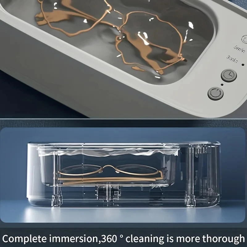 Xiaomi MIJIA Ultrasonic Glasses Cleaning Ultrasound Jewelry Cleaner Machine High Frequency Ultrasonic Cleaning Bath For Jewelry