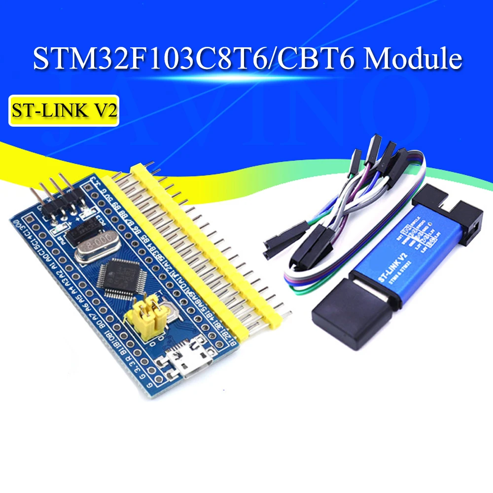 STM32F103C8T6 ARM STM32 Minimum System Development Board Module For Arduino DIY Kit ST-Link V2 Mini STM8 Simulator Download