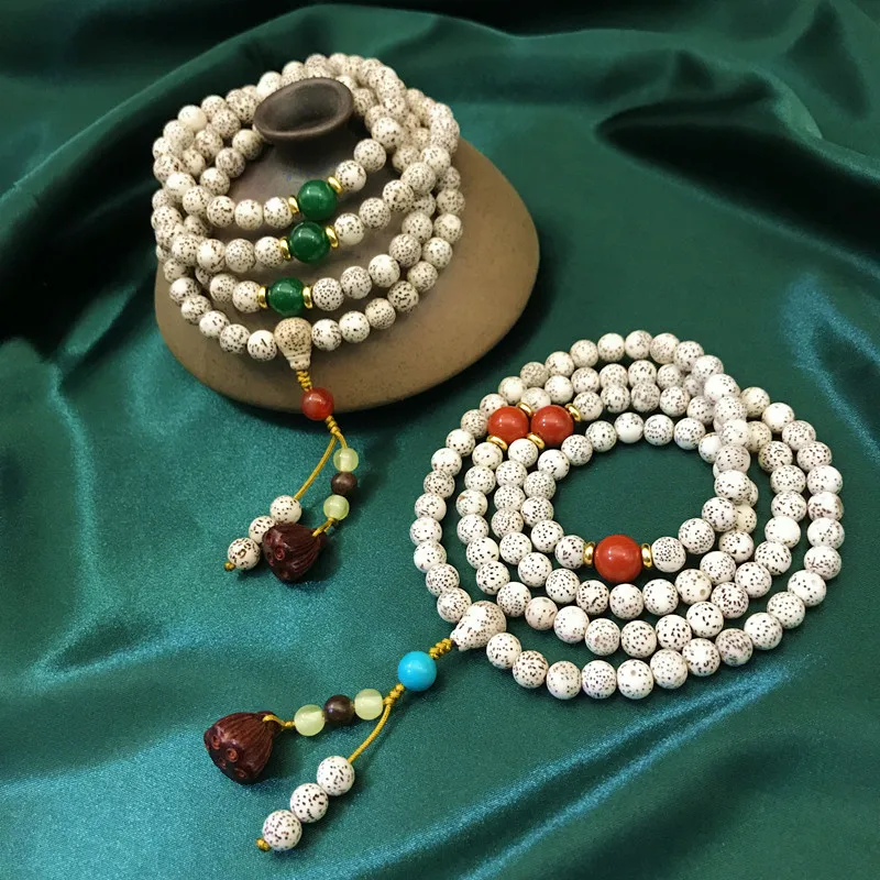 Hainan Star-Moon 108 Original Natural Bodhi Beads Round Bead Buddhist Bracelet Necklace 2
