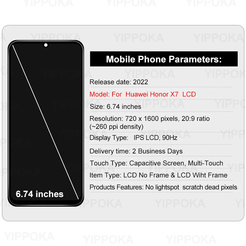 For Huawei Honor X7 Display LCD Touch Screen Digitizer Assembly For Honor X7 CMA-LX2 CMA-LX1 CMA-LX3 LCD Replace Parts