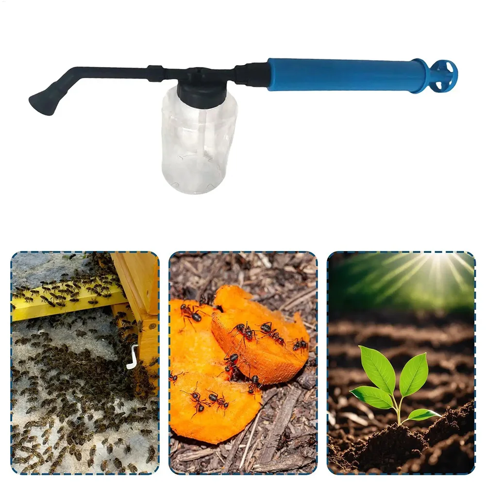 Handheld Spray Pollinator for Orchard Maintenance Indoor Greenhouse Use Transparent Tank Wind Resistant Nozzle 42cm