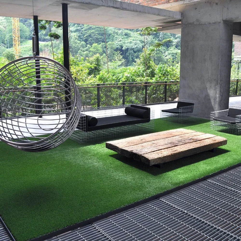 

Artificial Lawn, Thick Artificial Grass Turf Lawn Customized Size 6.5 X 10 Feet, 1.38" Indoor, Artificial Lawn