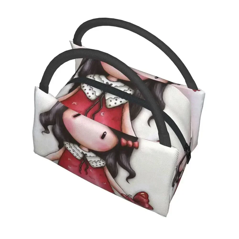 Anime Santoro Gorjuss Portable Lunch Box Women Multifunction Cartoon  Girls Thermal Cooler Food Insulated  Bag