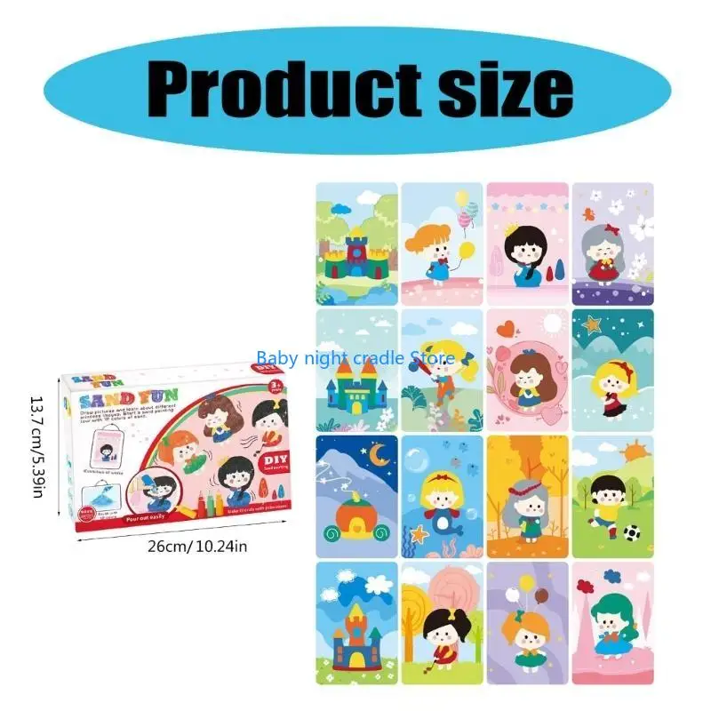 J2ff enfants coloré sands art activité sables sable