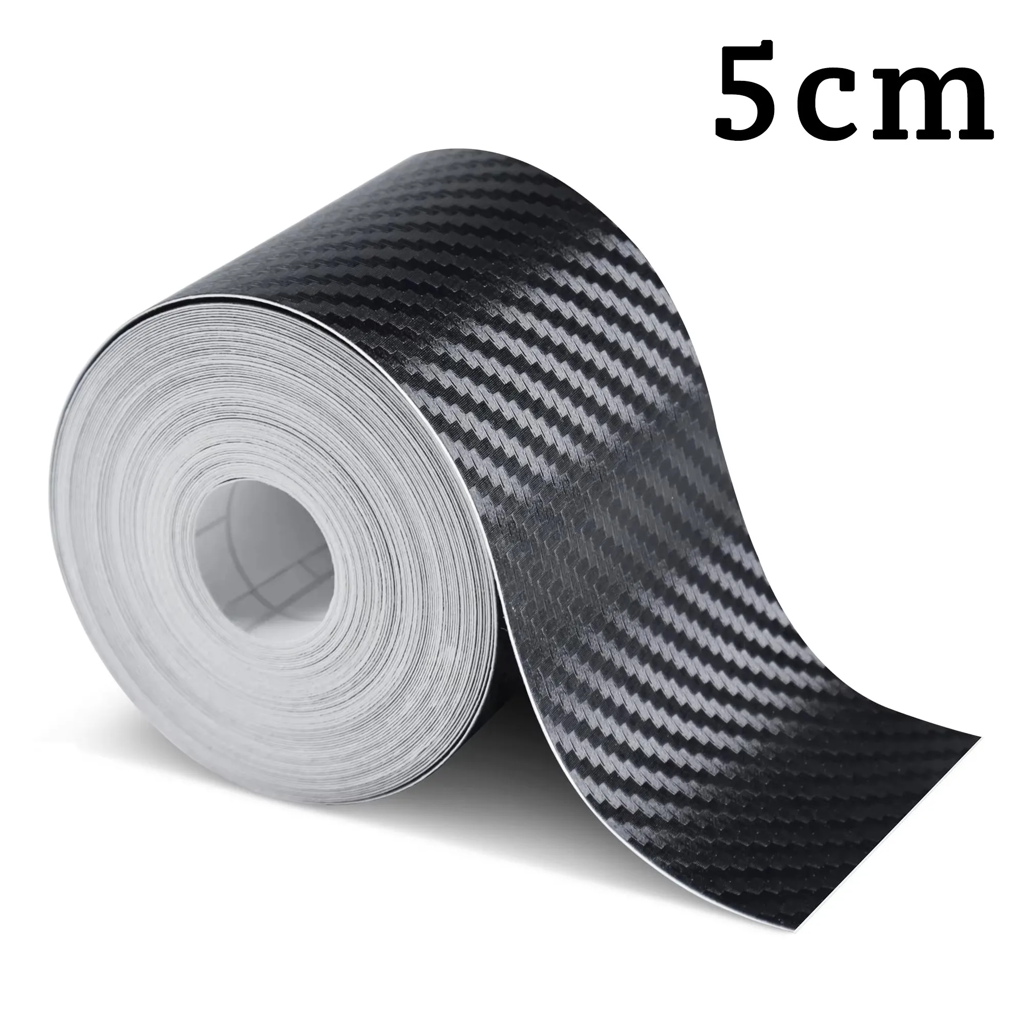 1-5m Nano Koolstofvezel Auto Tape Sticker Deur Spiegel Plakken Protector Strip DIY Bescherming Beschermfolie Waterdichte lijm