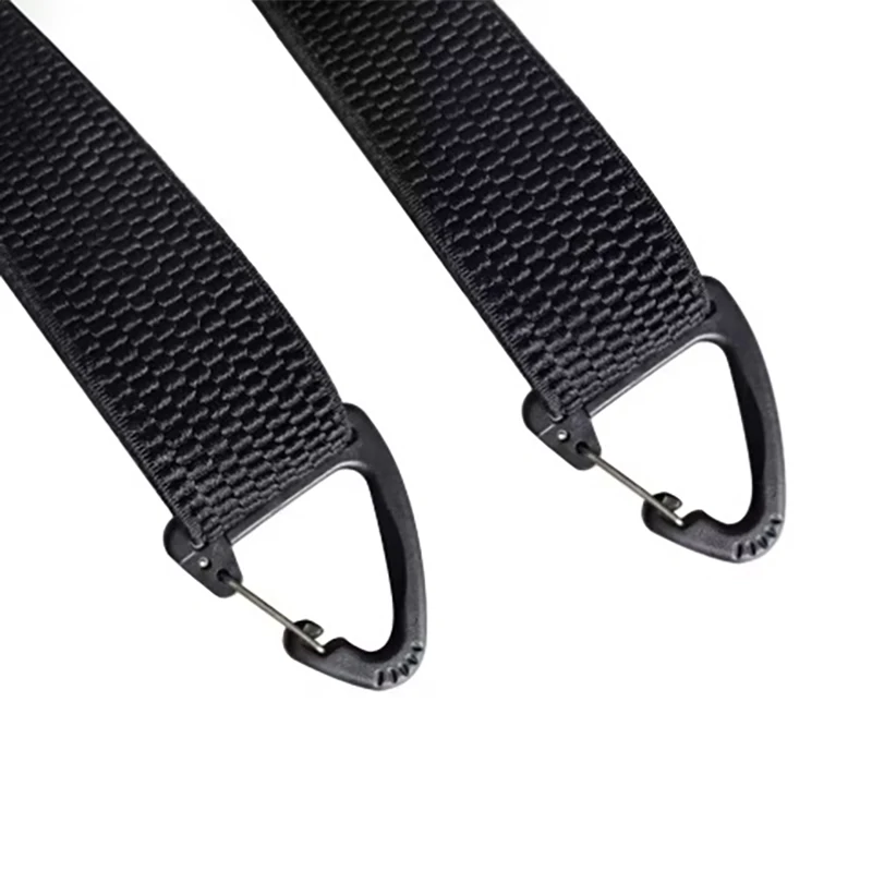 Heavy Duty Work Suspenders for Men  Wide X-Back with Plastic Gripper Clasps Adjustable Elastic Trouser Pants Braces-Black ﻿ image 4
