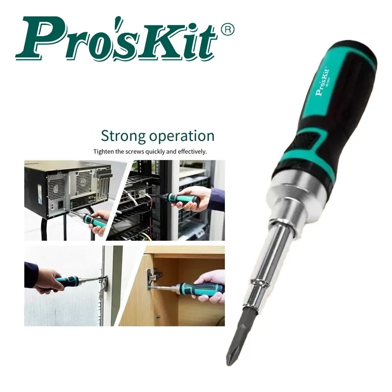 Pro'skit  SD-9821  screwdriver Precision ratchet screw set plum blossom combination multifunctional household screwdriver tool