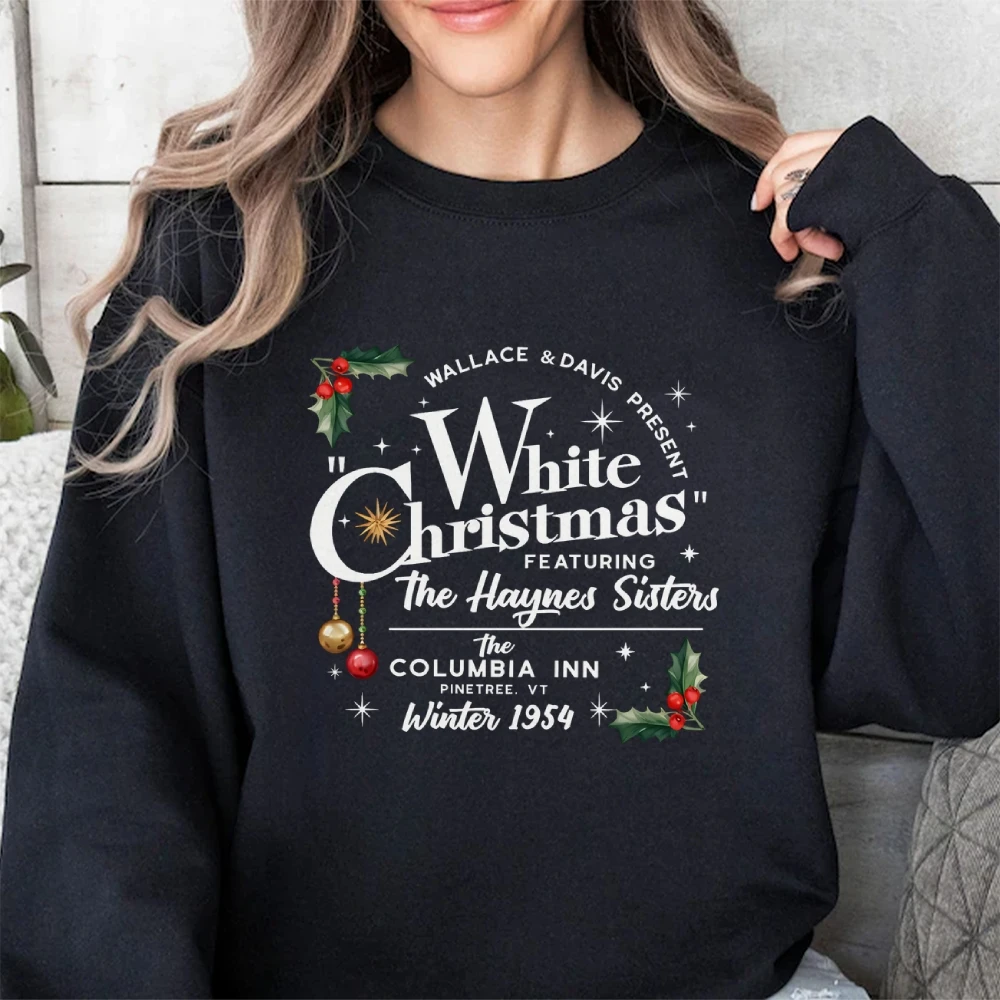 White Christmas Movie Sweatshirt, Wallace and Davis Sweater, Haynes Sisters Crewneck, Christmas White Movie 1954 Sweatshirt Top