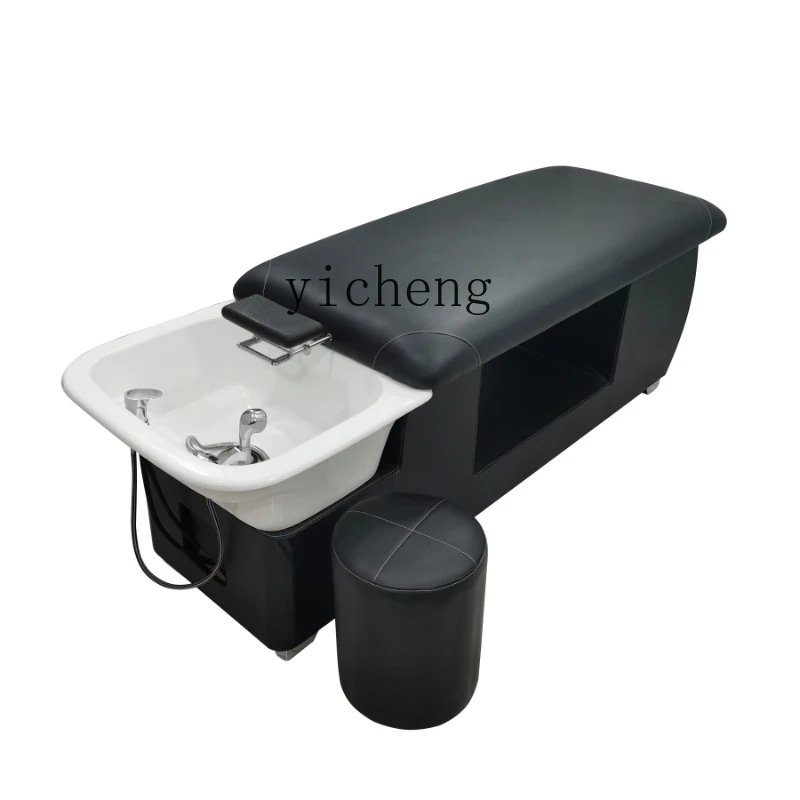 

Tqh Head Therapy Shampoo Chair Lying Completely Massage Couch Hairdressing Flushing Bed Ceramic Bed