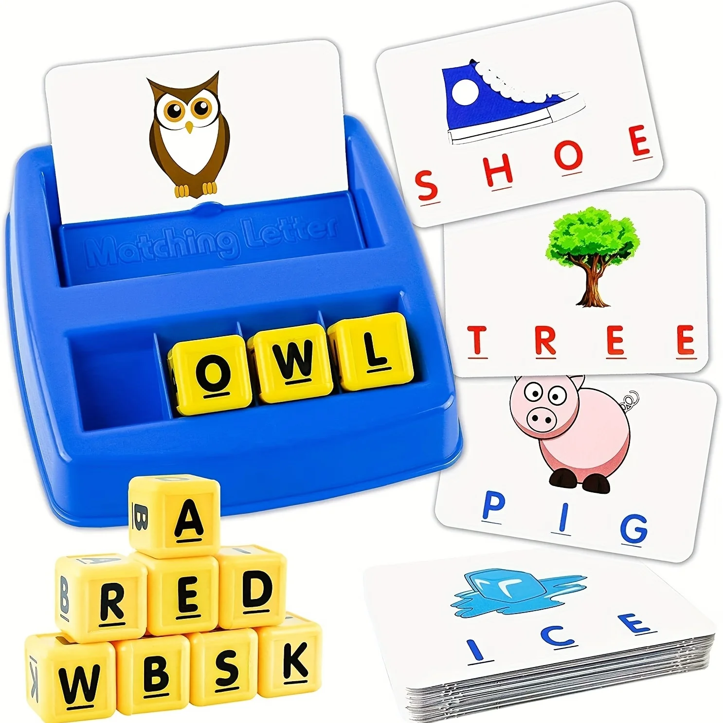 Educational Toys Gifts,Teaches Word Recognition, Spelling, And Increases Memory, Matching Letter Learning Games Activities