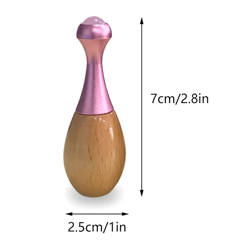 1 PC Gourd Shaped หยกธรรมชาติ Roller สําหรับ Face Eye Massager หินหยก Anti-Wrinkle Lift Facial Beauty Body Care เครื่องมือนวด