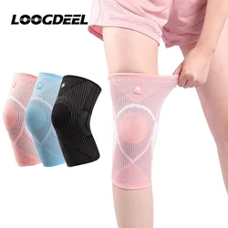 LOOGDEEL 1 pz Sport ginocchio supporto compressione ginocchiera artrite Joint Fitness compressione maniche danza corsa protezione del ginocchio